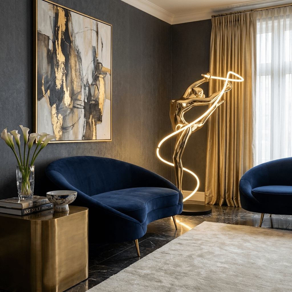 Aurelia Ribbon Dancer Floor Lamp