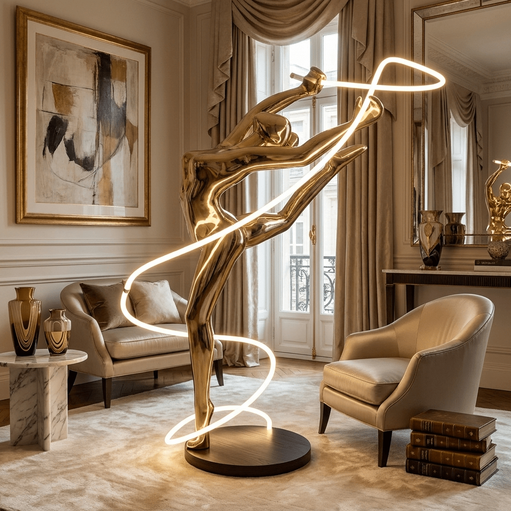 Aurelia Ribbon Dancer Floor Lamp
