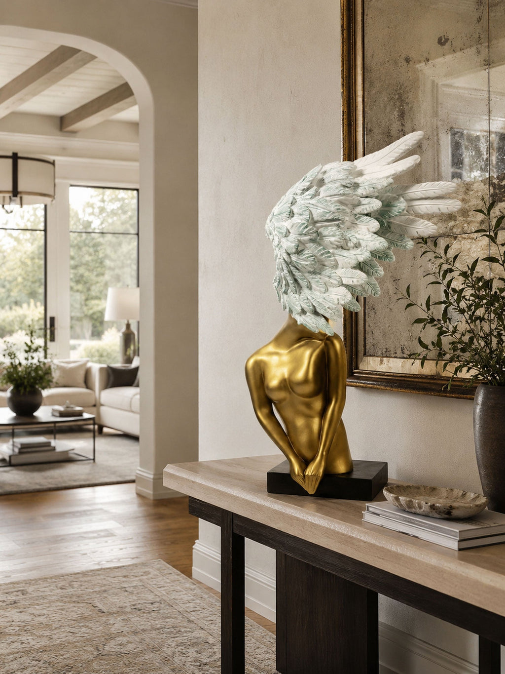 Aurelia Winged Bust Sculpture