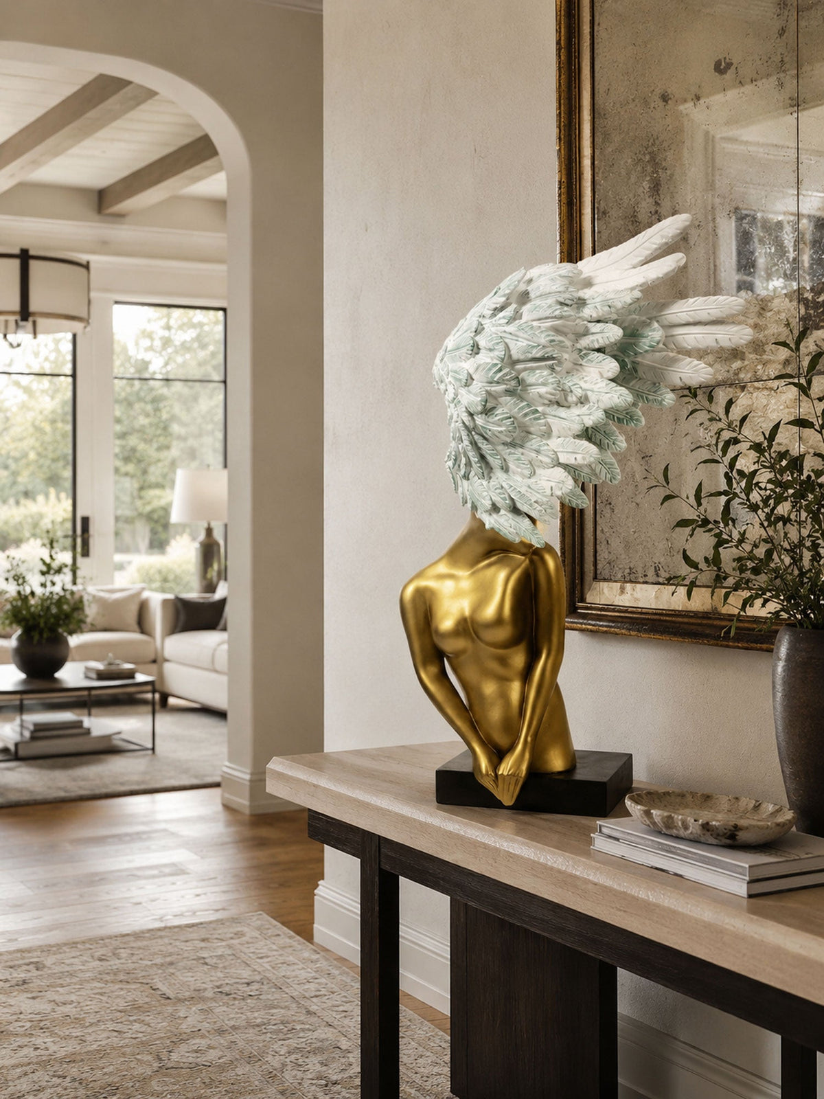 Aurelia Winged Bust Sculpture