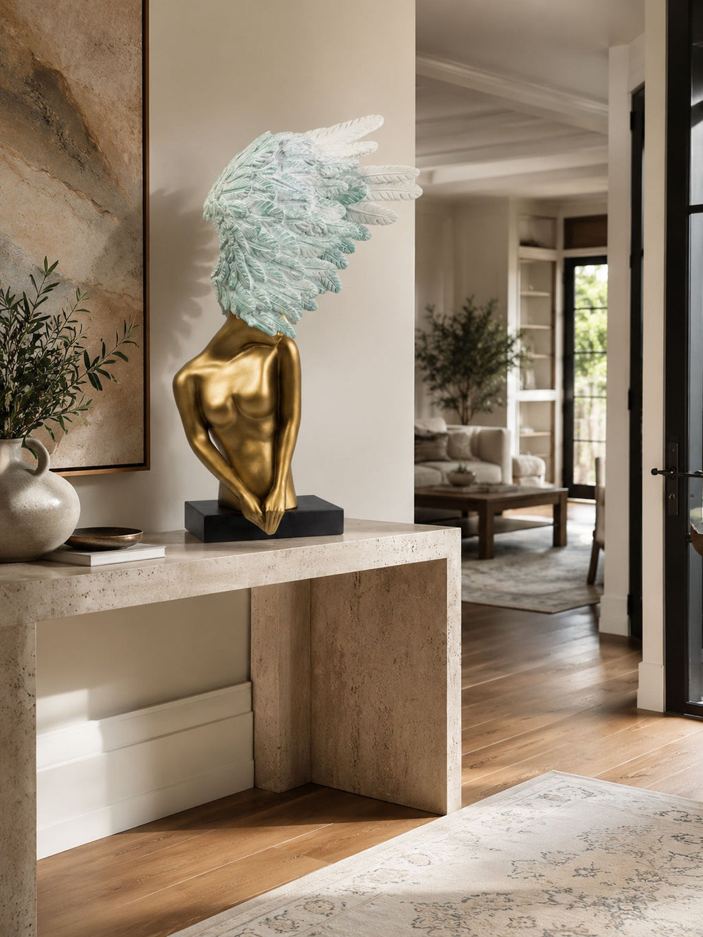 Aurelia Winged Bust Sculpture