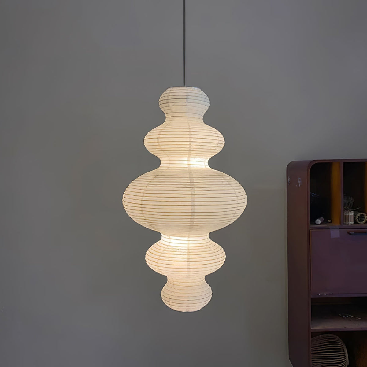 Kozo Paper Tower Swag Pendant