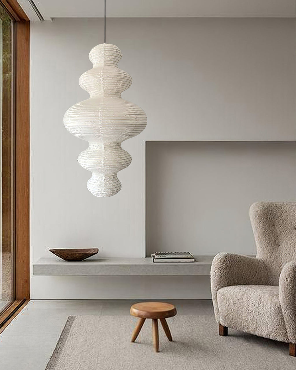 Kozo Paper Tower Swag Pendant