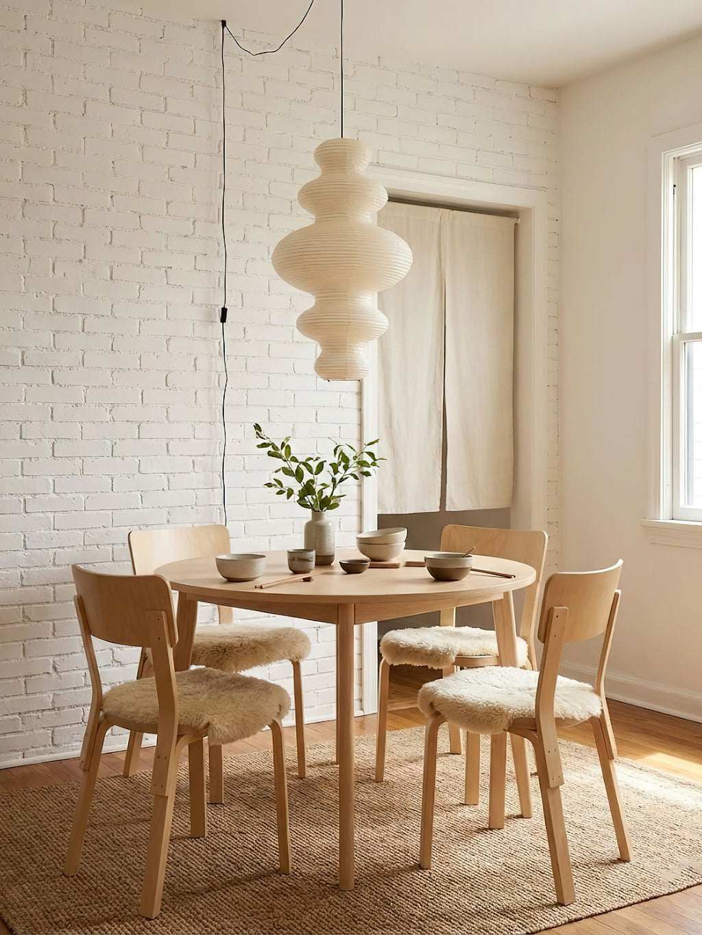 Kozo Paper Tower Swag Pendant