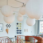 Kozo Paper Globe Swag Pendant (white plug wire)