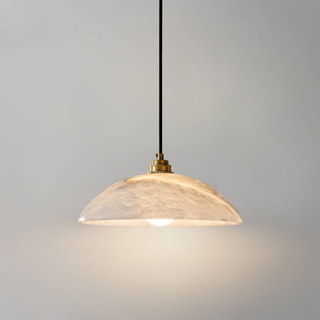 Alabaster Dome Swag Alabaster Pendant Lamp