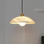 Alabaster Dome Swag Alabaster Pendant Lamp