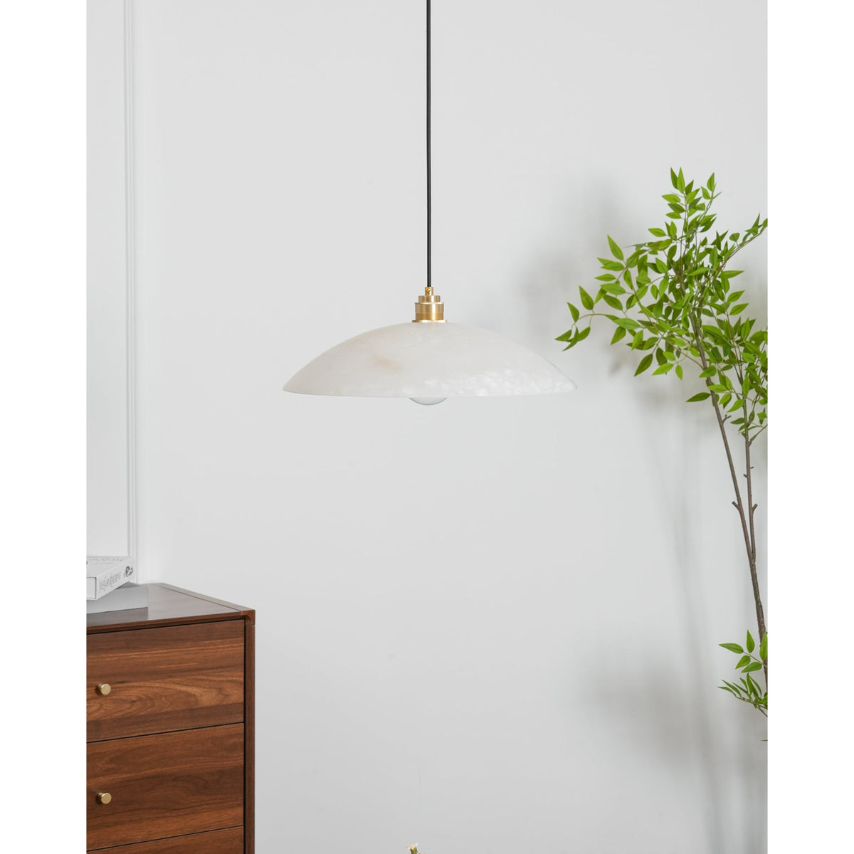 Alabaster Dome Swag Alabaster Pendant Lamp