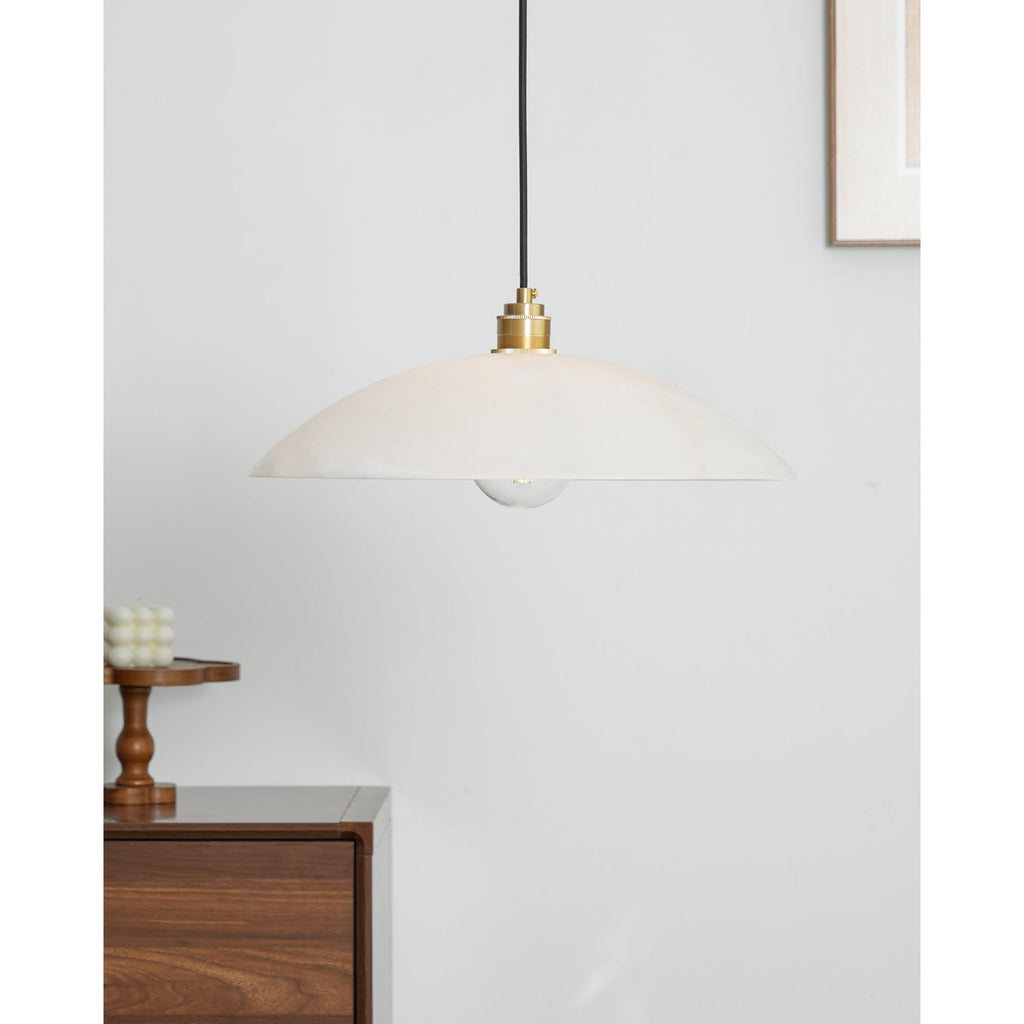 Alabaster Dome Swag Alabaster Pendant Lamp