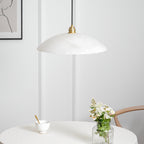 Alabaster Dome Swag Alabaster Pendant Lamp