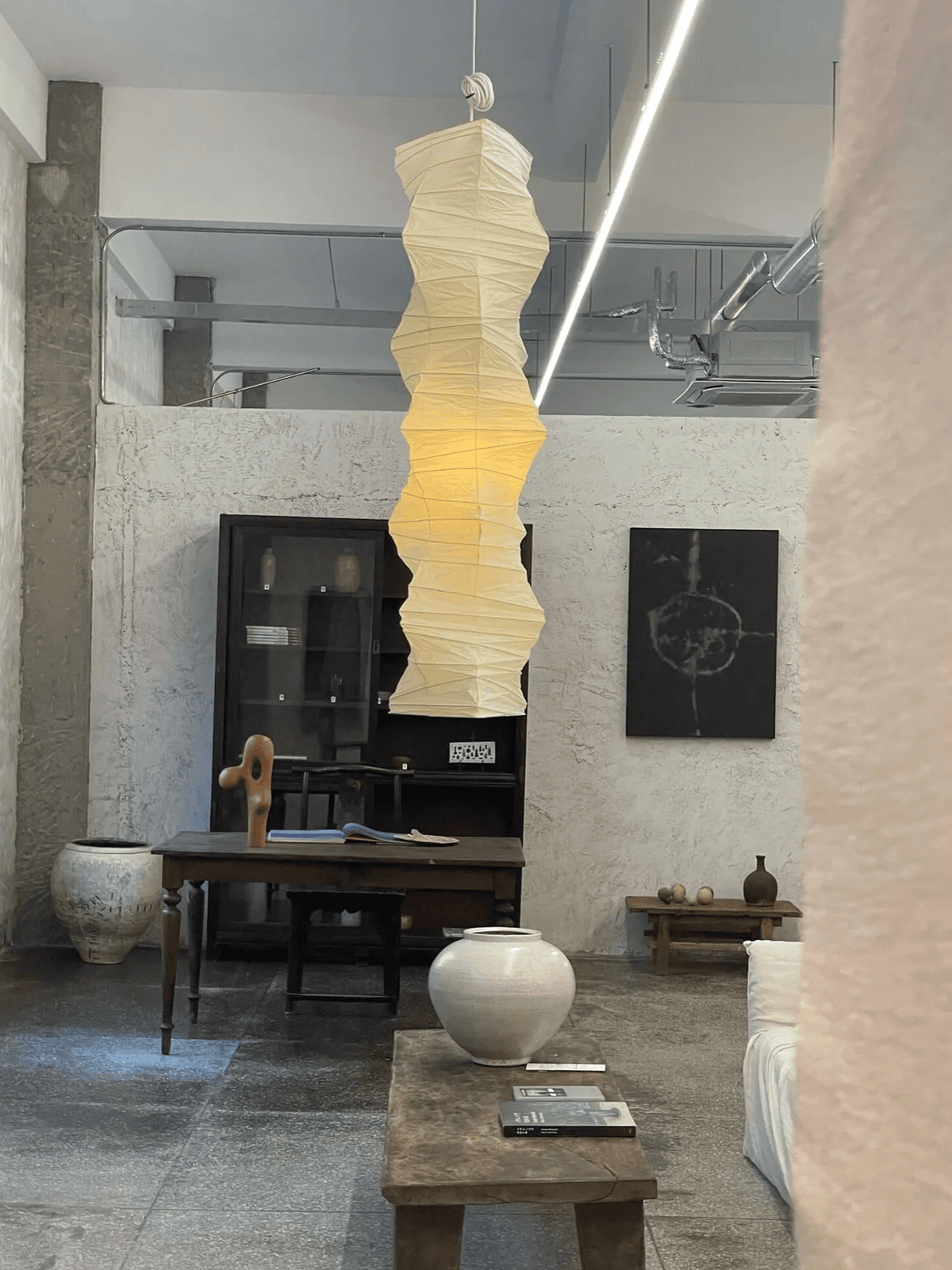 Washi Paper 33N Swag Pendant Light