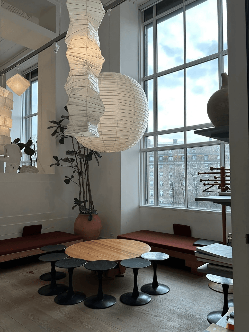 Washi Paper 33N Swag Pendant Light