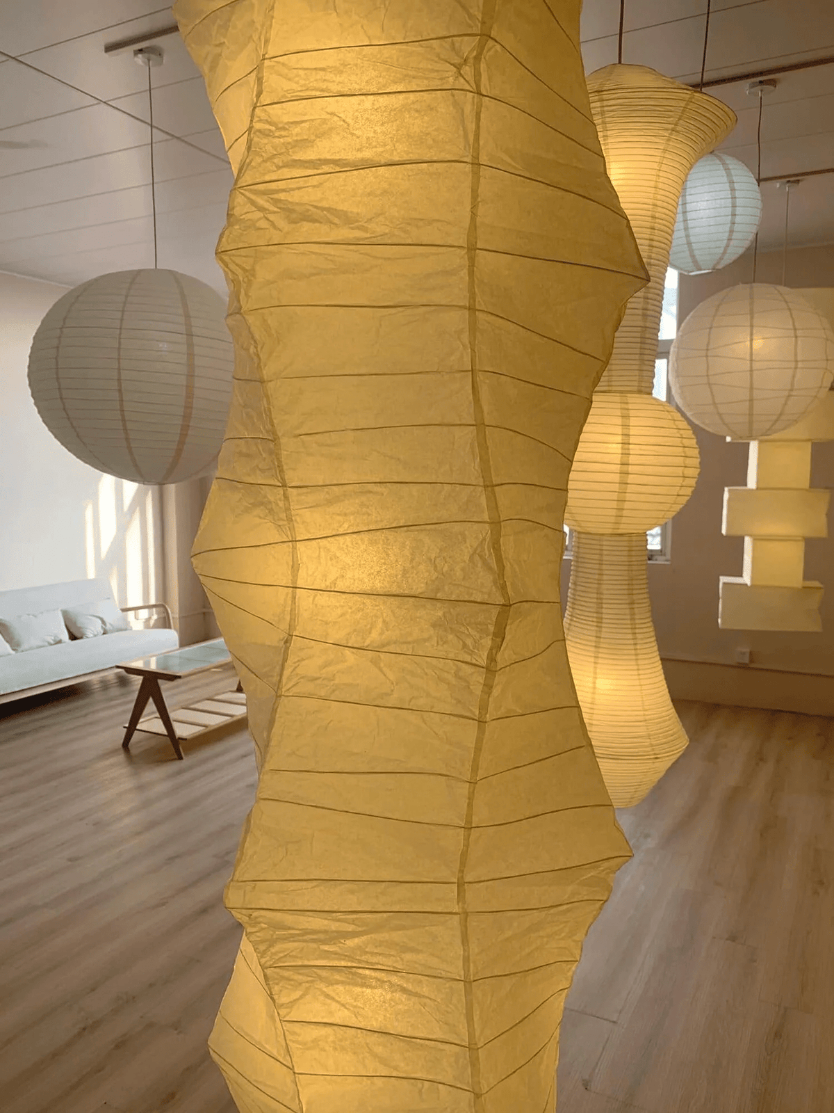 Washi Paper 33N Swag Pendant Light