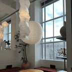 Washi Paper 33N Swag Pendant Light