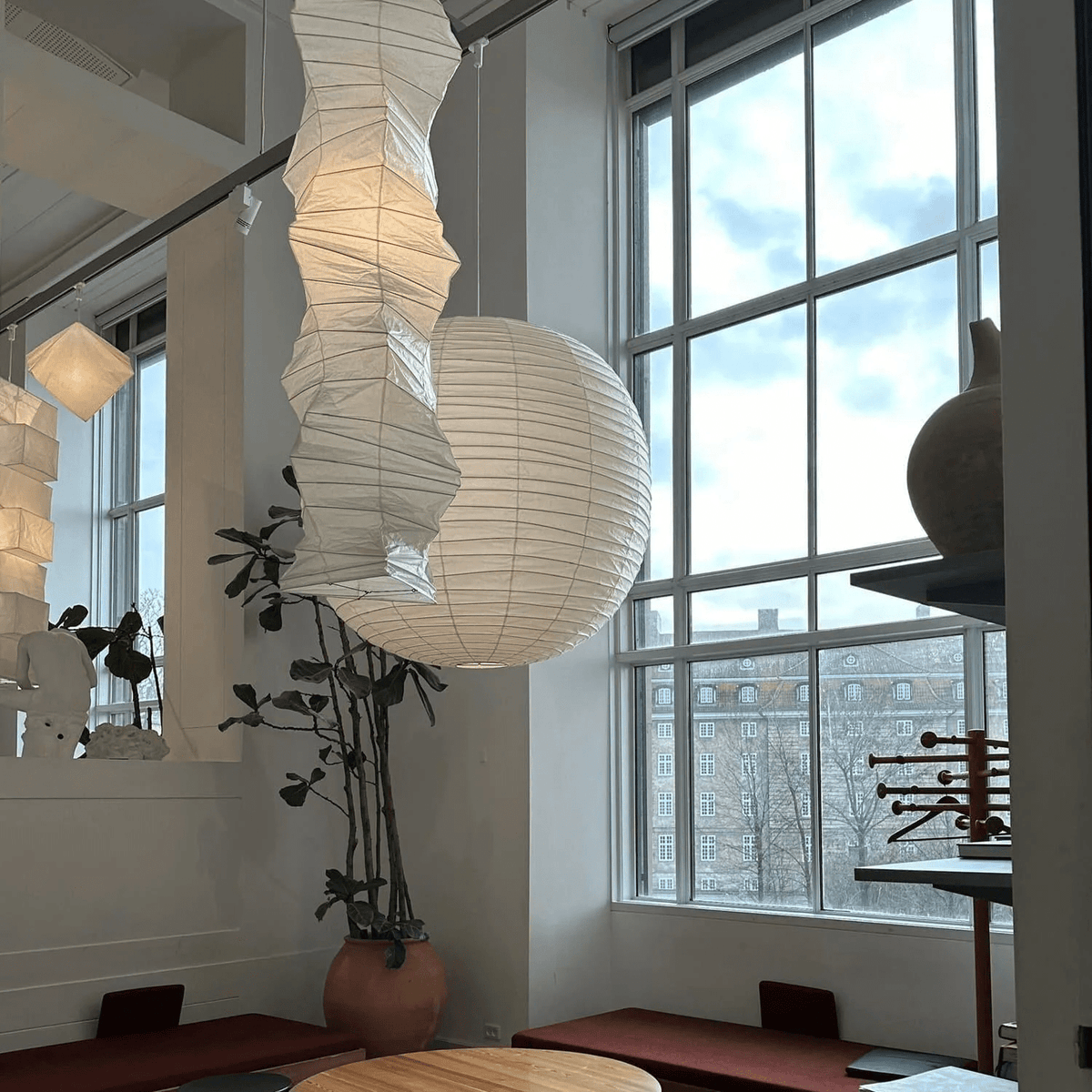 Washi Paper 33N Swag Pendant Light