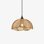 Bloom Rattan Swag Pendant Lamp