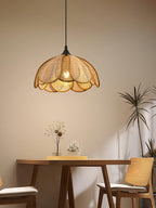 Bloom Rattan Swag Pendant Lamp