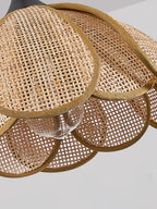 Bloom Rattan Swag Pendant Lamp