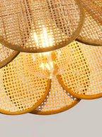 Bloom Rattan Swag Pendant Lamp