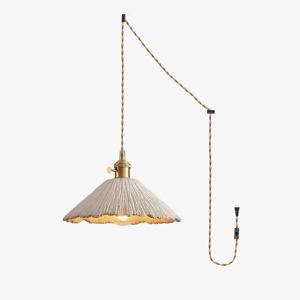 Microcement Swag Pendant Lamp