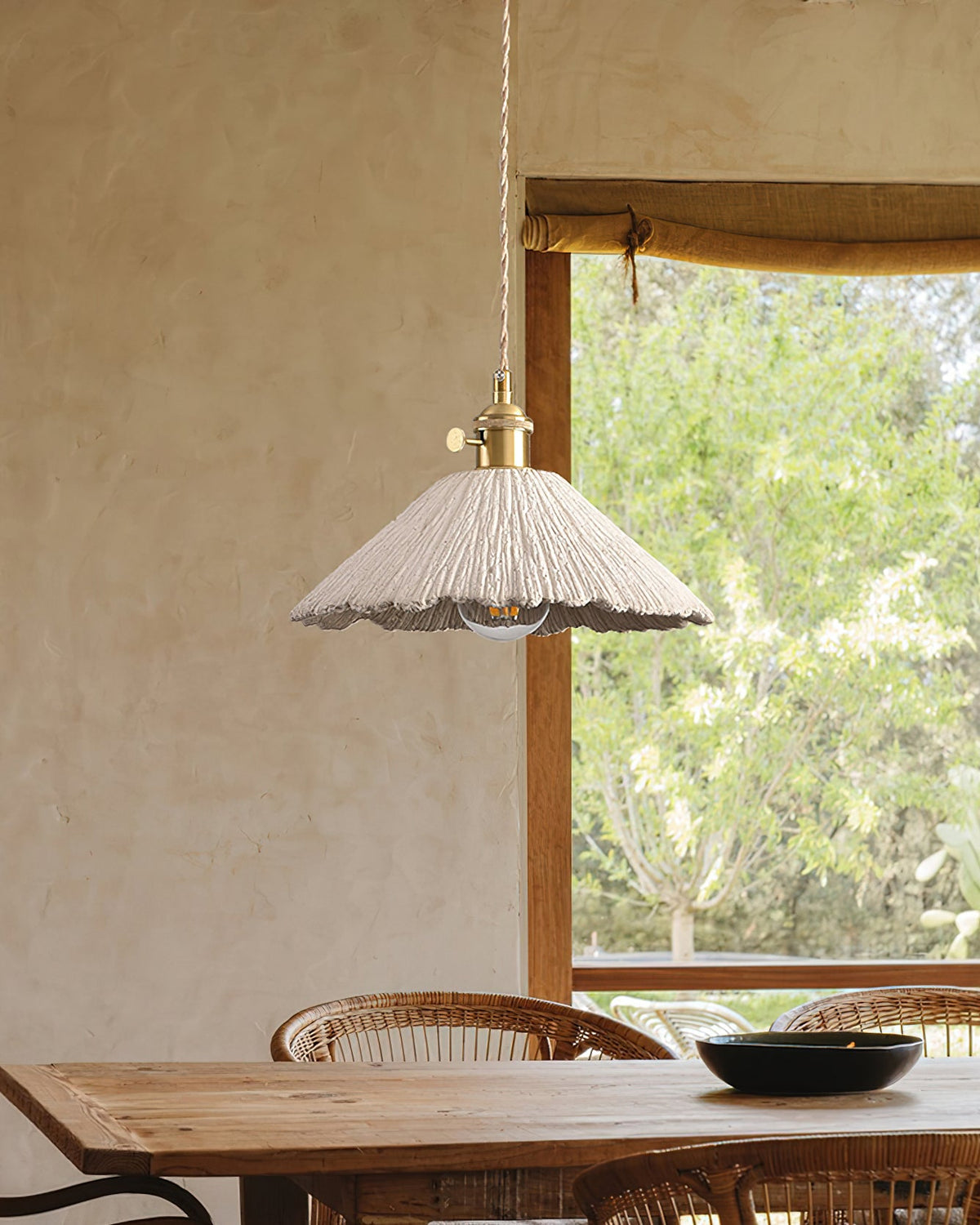 Microcement Swag Pendant Lamp