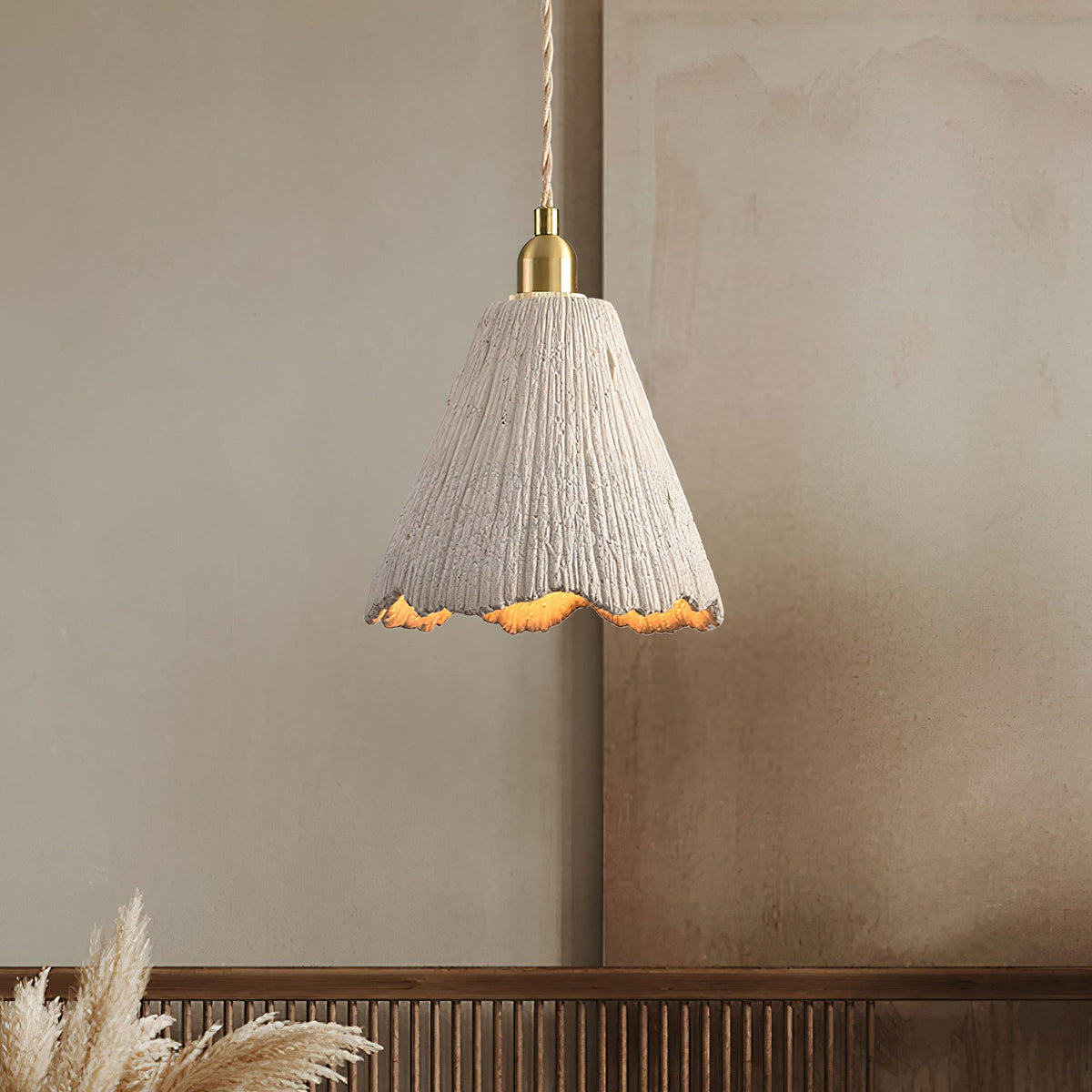 Microcement Swag Pendant Lamp
