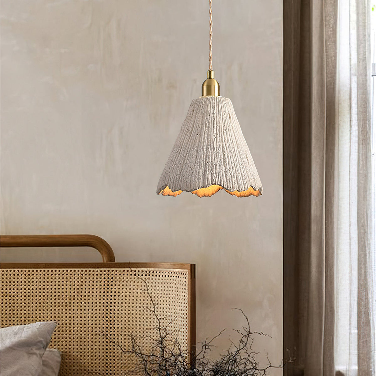 Microcement Swag Pendant Lamp