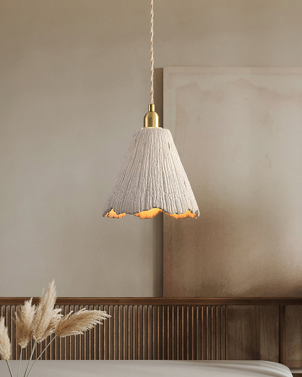 Microcement Swag Pendant Lamp