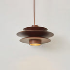 Cascade Wooden Disc Swag Pendant Lamp