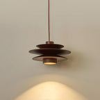 Cascade Wooden Disc Swag Pendant Lamp