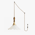 Flower Petals Swag Pendant Lamp