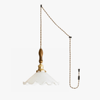 Flower Petals Swag Pendant Lamp