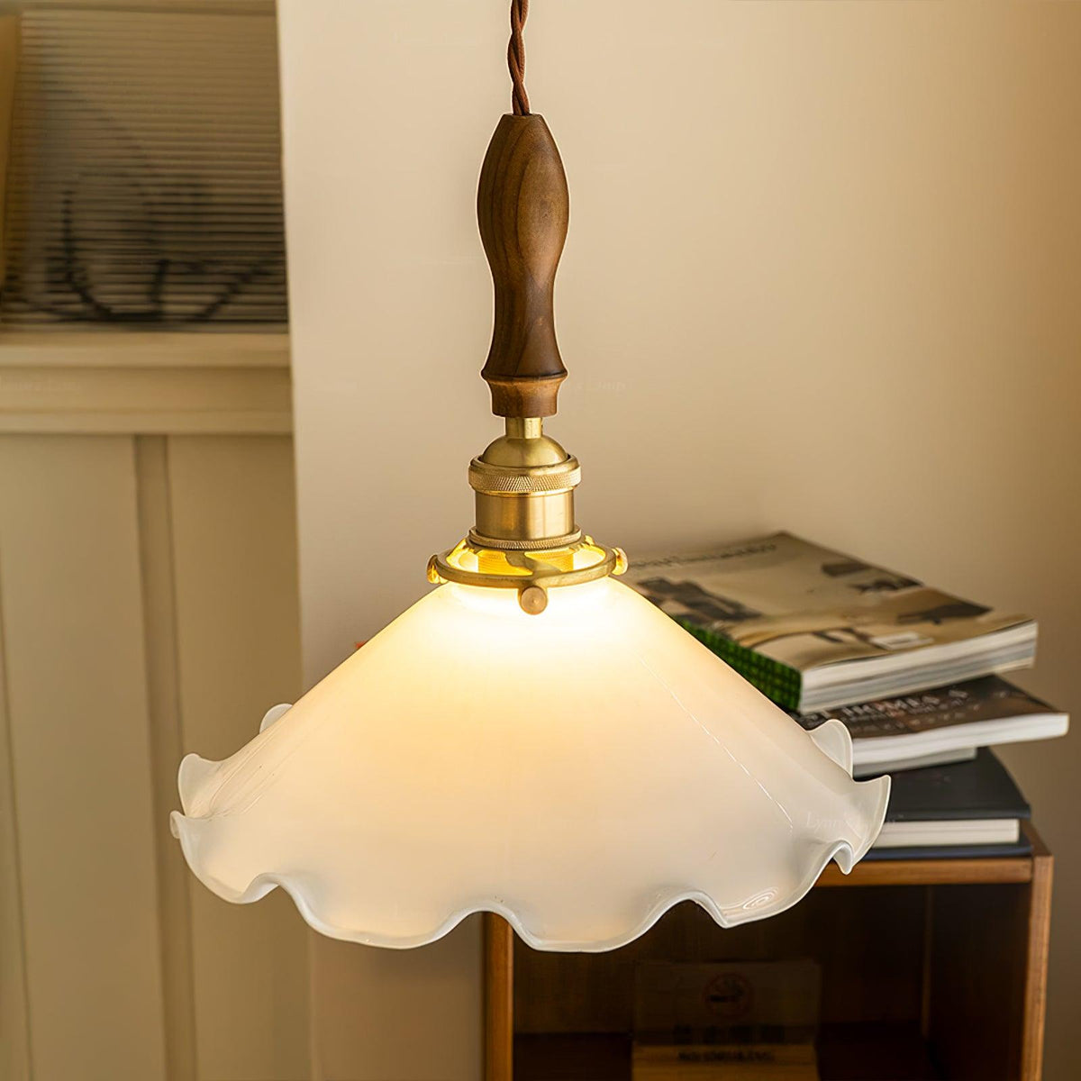 Flower Petals Swag Pendant Lamp