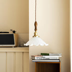 Flower Petals Swag Pendant Lamp