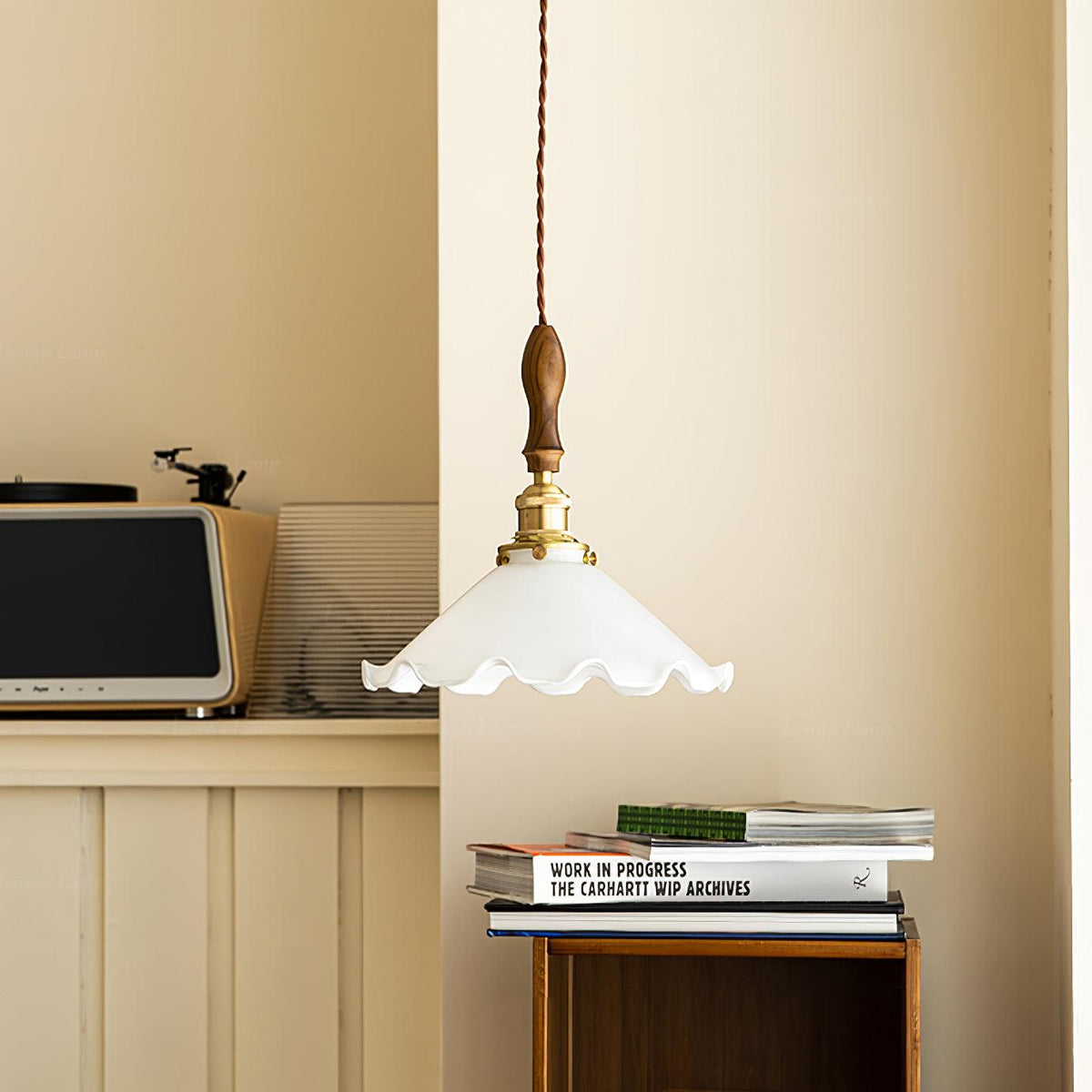 Flower Petals Swag Pendant Lamp