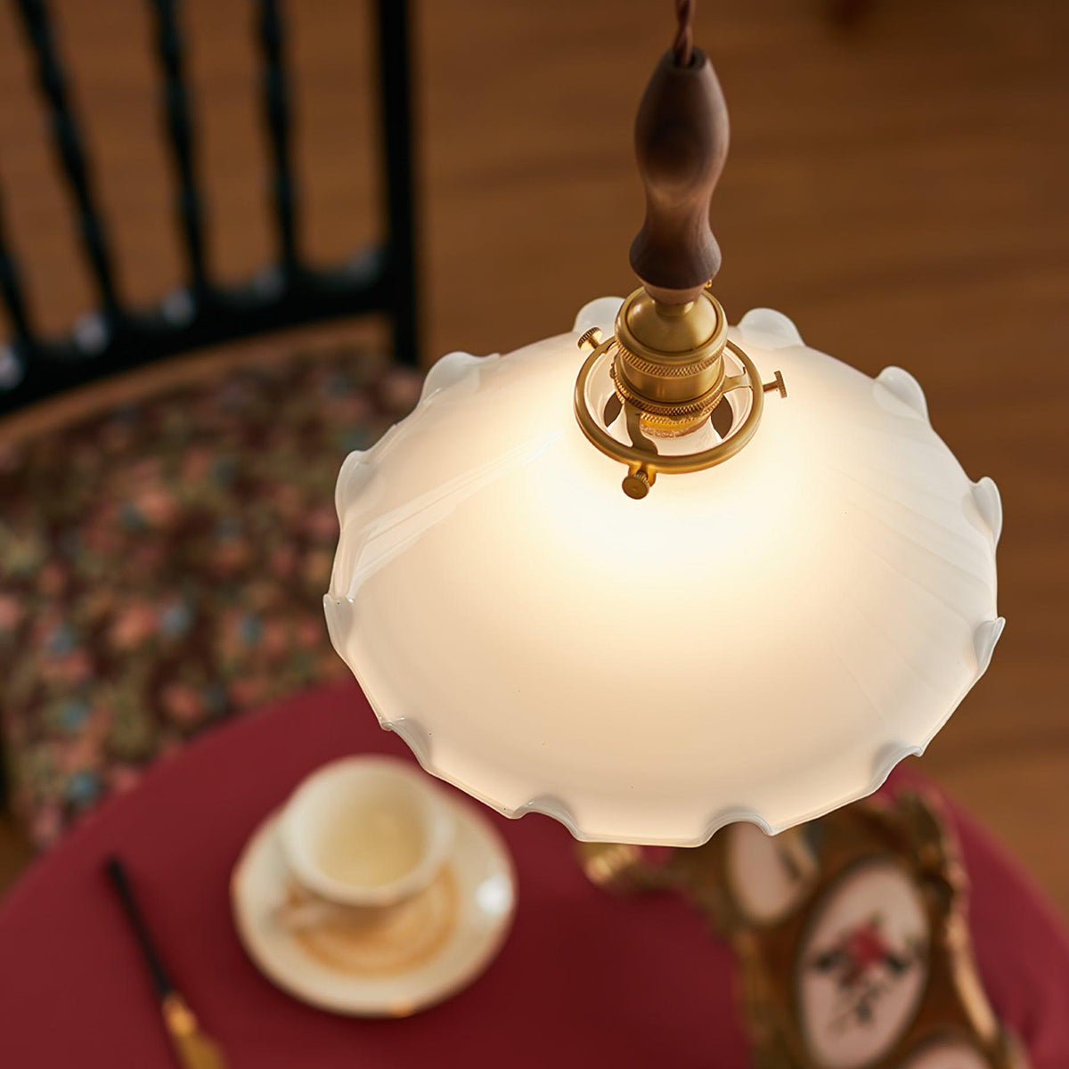 Flower Petals Swag Pendant Lamp