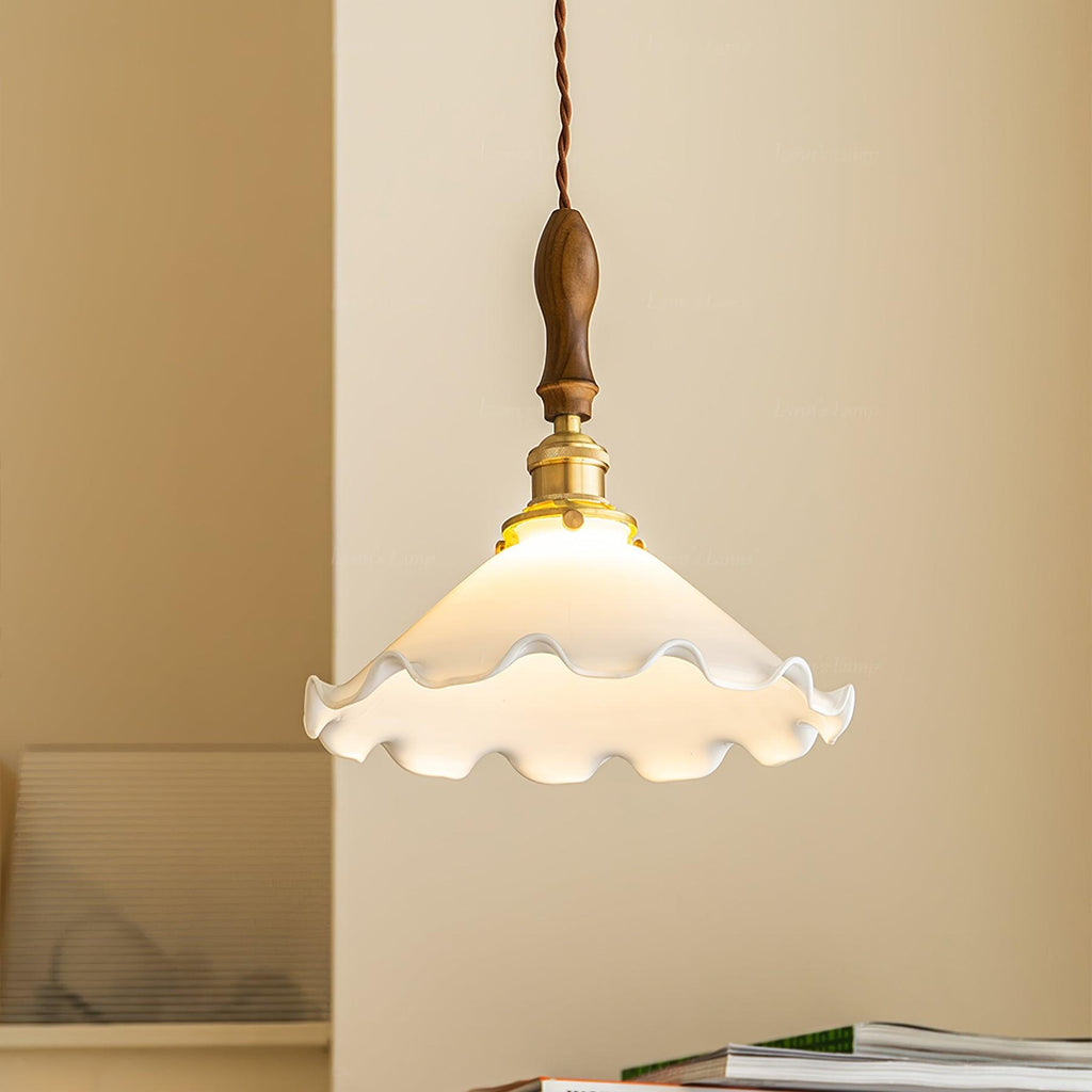 Flower Petals Swag Pendant Lamp