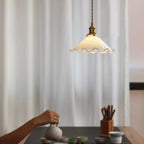 Flower Petals Swag Pendant Lamp