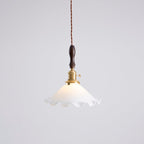 Flower Petals Swag Pendant Lamp