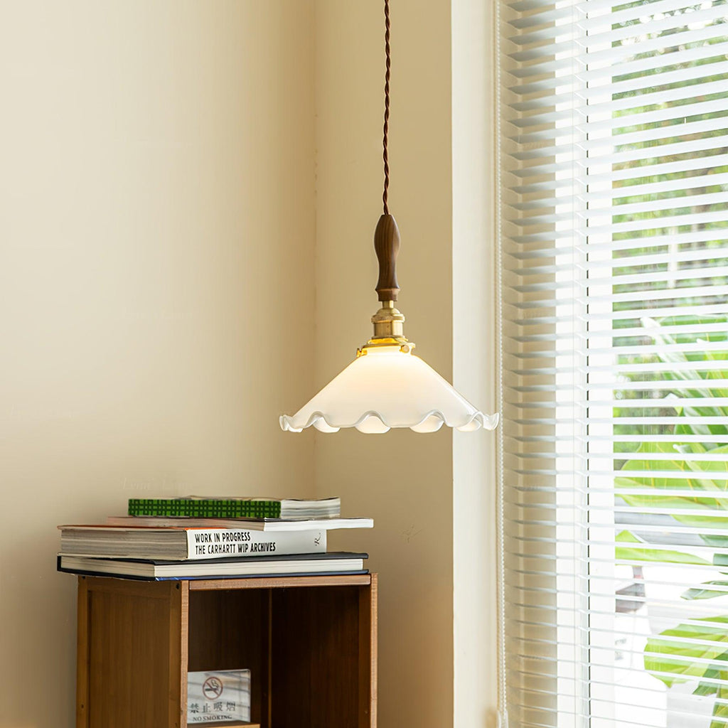 Flower Petals Swag Pendant Lamp