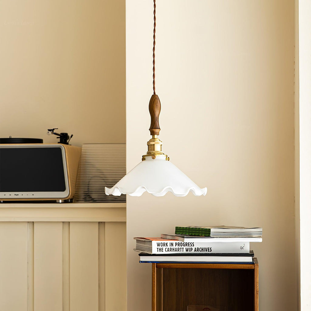 Flower Petals Swag Pendant Lamp