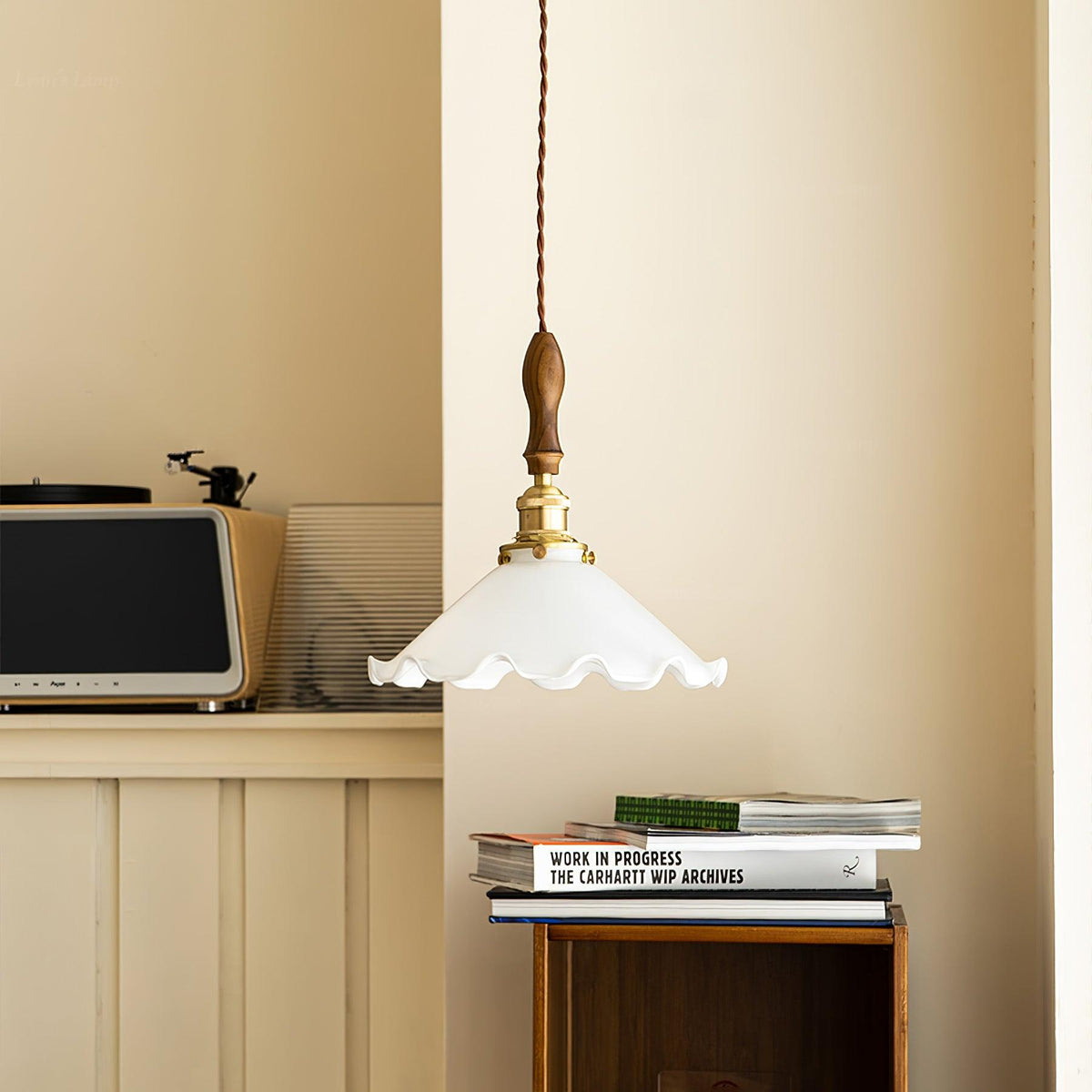 Flower Petals Swag Pendant Lamp
