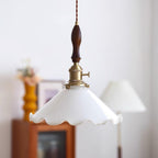 Flower Petals Swag Pendant Lamp