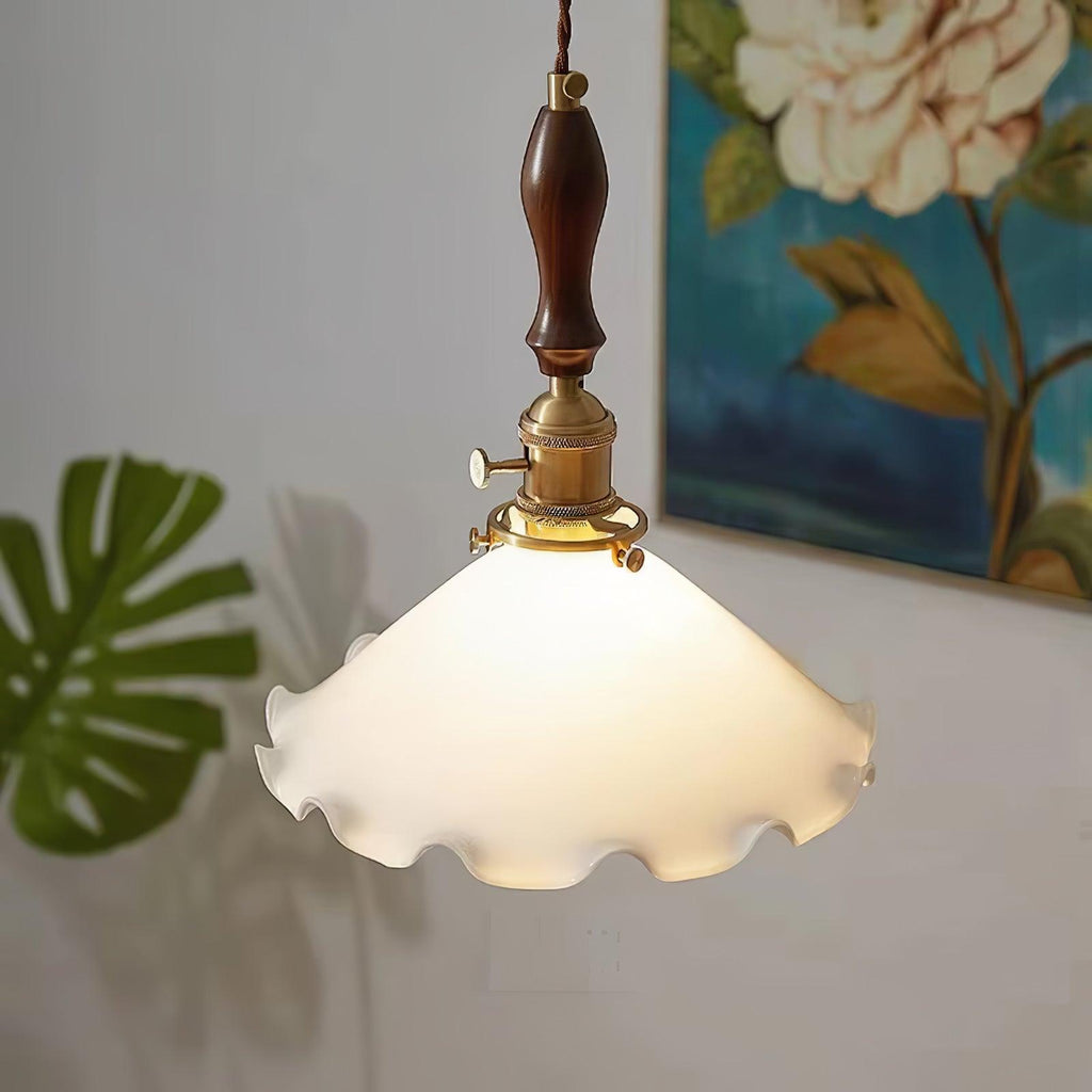 Flower Petals Swag Pendant Lamp
