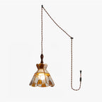 Tiffany Stained Glass Swag Pendant Lamp