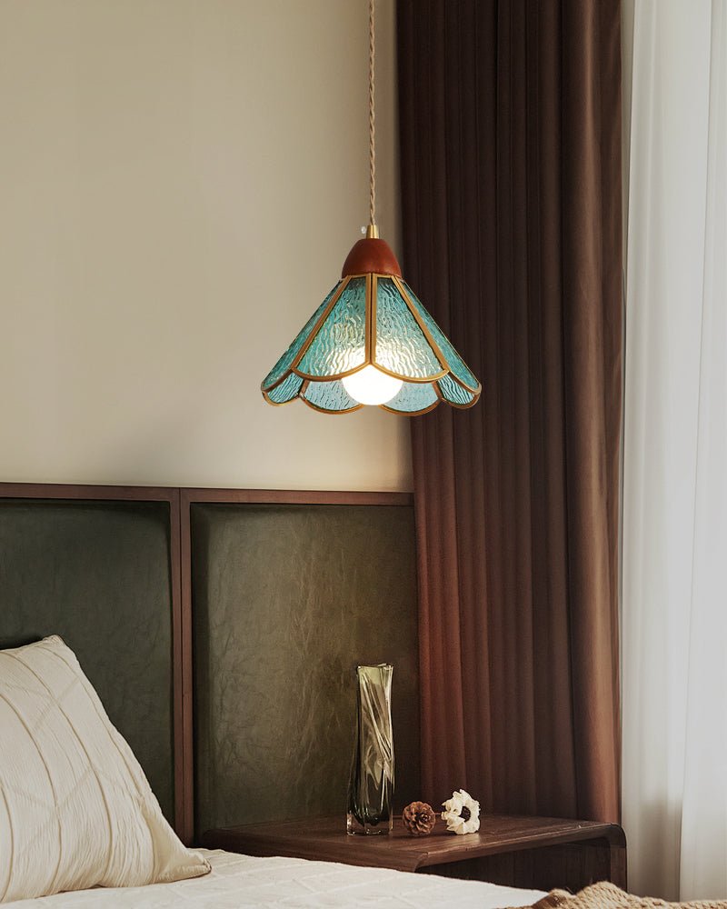 Tiffany Stained Glass Swag Pendant Lamp