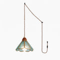 Tiffany Stained Glass Swag Pendant Lamp