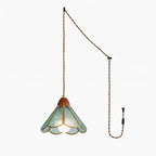 Tiffany Stained Glass Swag Pendant Lamp