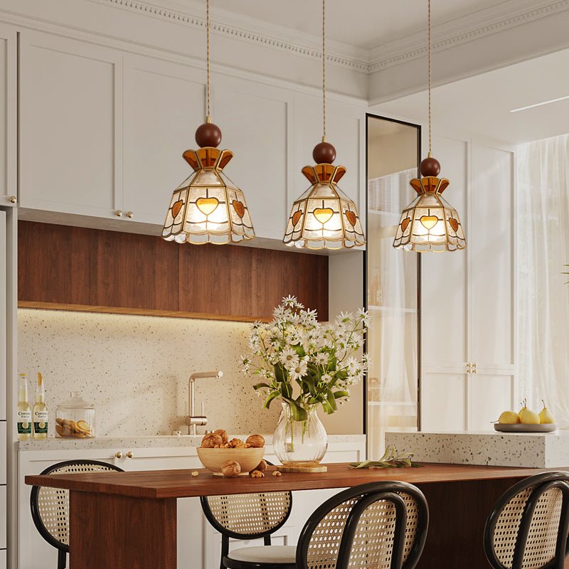 Tiffany Stained Glass Swag Pendant Lamp