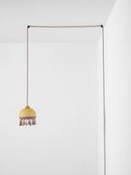 French Tassels Brass Pendant Swag Light